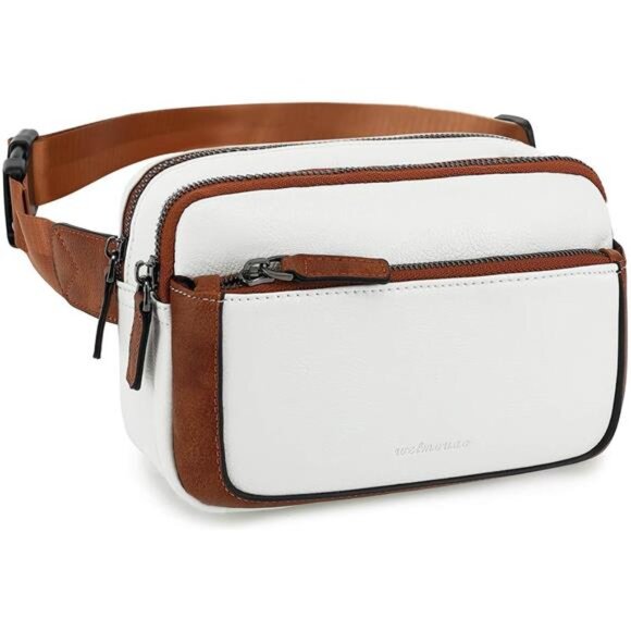 Fanny Packs for Women, Leather Vegan Belt Bag Crossbody Waist Bag